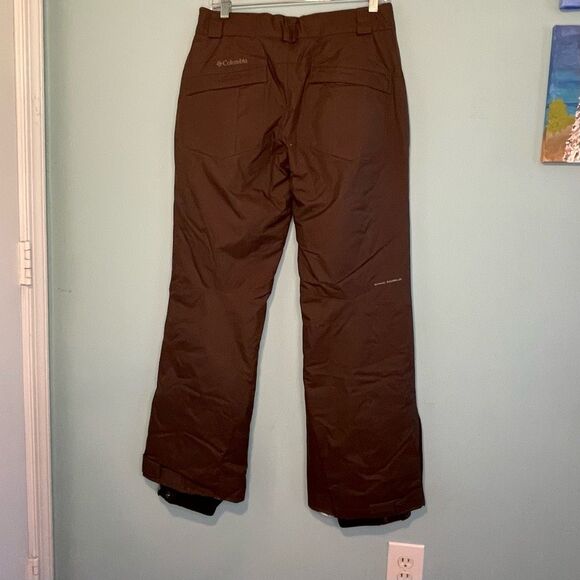 Columbia Omni-Sheild Snowboard Pants Brown Insulated Ski Snow Waterproof S - Picture 6 of 11